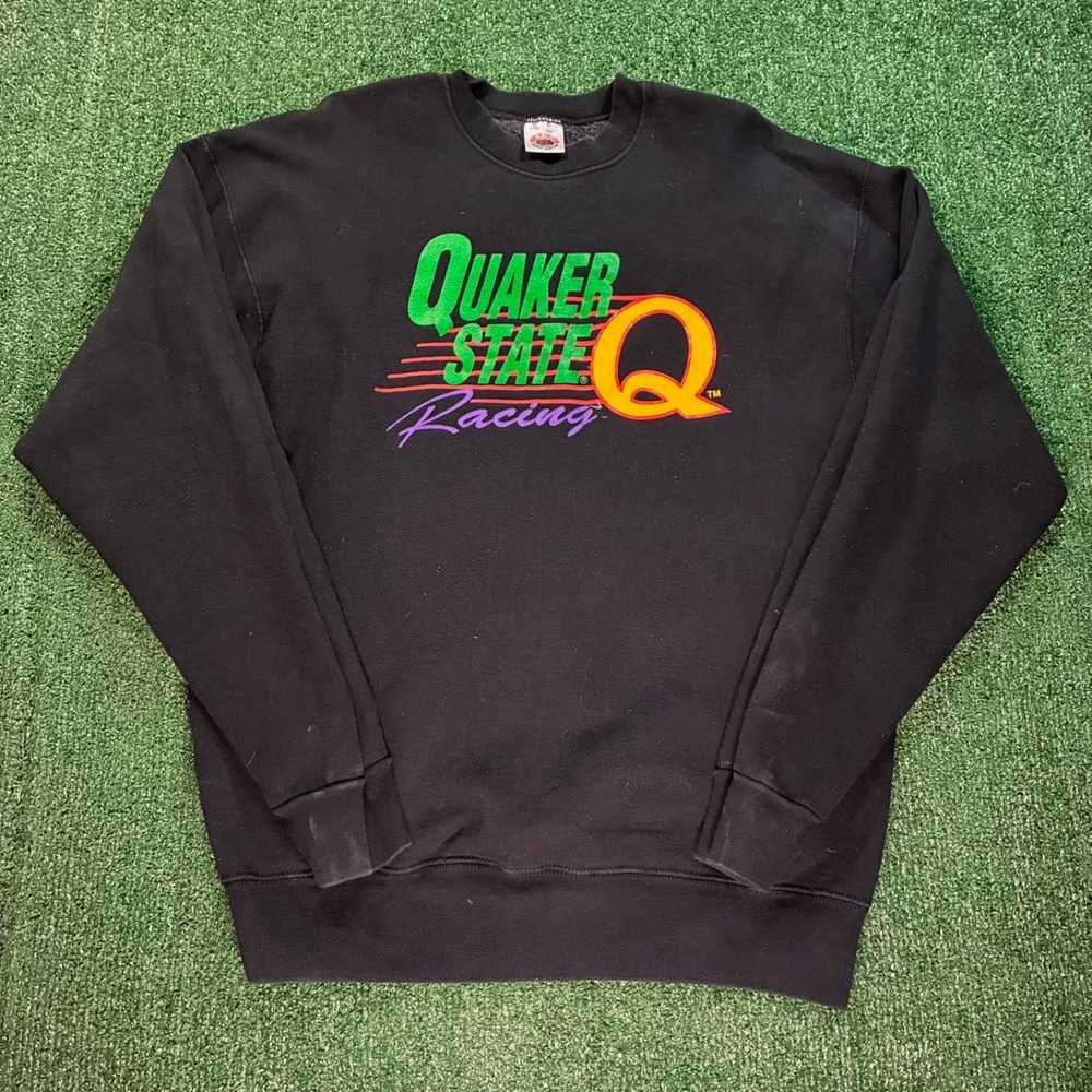 Vintage 90s NASCAR Quaker State Racing Crewneck Sweatshirt